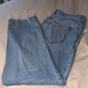 Guess straight leg mom jeans